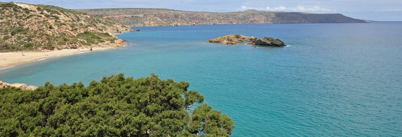 The bay of Vai, Crete